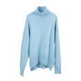 thumbnail image 1 of Yuyuzo Baggy Sweater for Women Long Sleeve High Neck Ribbed Knit Pullover Solid Color Fall Winter Sweater Tops, 1 of 3