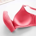 thumbnail image 3 of Padded Sports Bras for Women Push up Full-Coverage Bra Feature V-Neck Demi & Balconette Bra Style W-501 Hook and Eye Closure Lace BralettesPlus Size Red-a M, 3 of 7