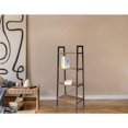 thumbnail image 3 of Jessar - Shelving Unit with 4 Shelves, Metal Frame, From the Guilio Collection, Brown, 3 of 3