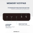 thumbnail image 4 of MotionGrey - Ergo2 Adjustable Electric Standing Desk with Memory Settings - 43" x 24" Light Brown Top White Frame - Ergonomic Desk for Home and Office, 4 of 10