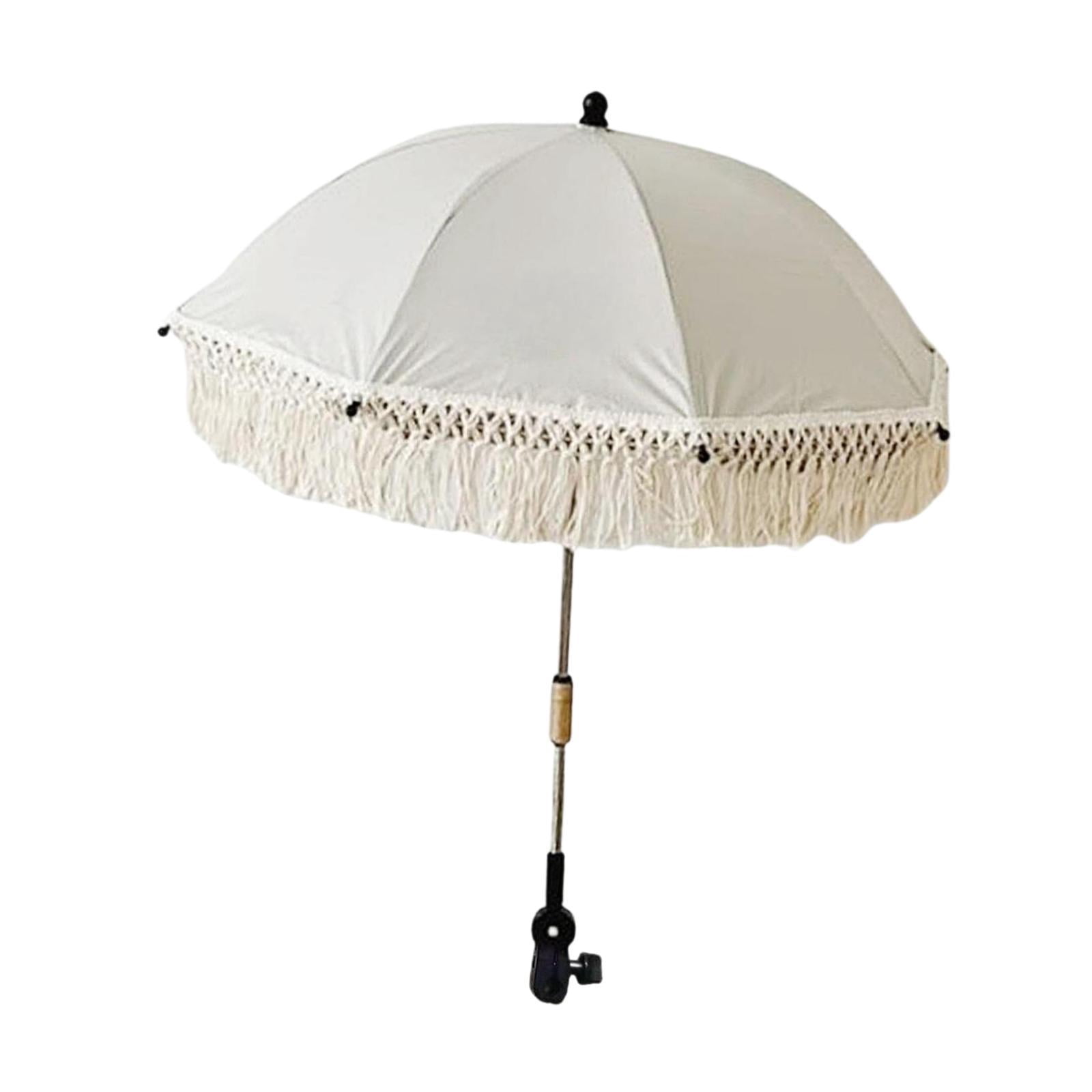 Siruishop Stroller Parasol Folding Portable Stroller Umbrella for Picnic Outdoor Beach