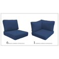 thumbnail image 1 of Ensemble de Coussins Haut Dossier pour FAIRMONT-08d en Bleu Marine, 1 of 2