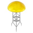 thumbnail image 2 of Achla Designs Crackle Glass Garden Toadstool Gazing Ball, Yellow, 2 of 5