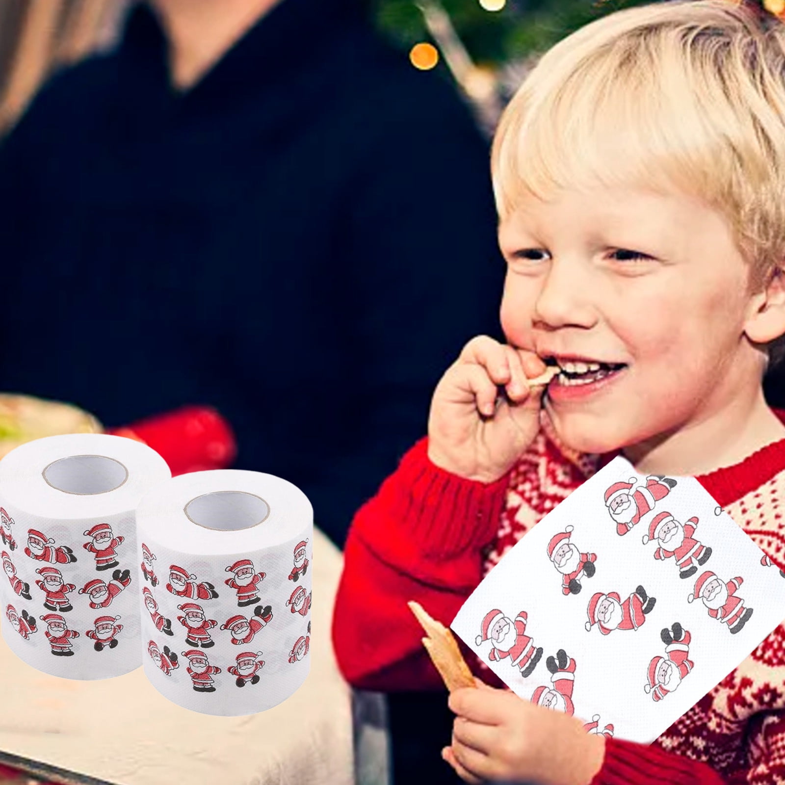 Christmas Napkins Paper,Napkins Paper Everyday,Christmas Printing Roll Toilet Roll Wood Pulp Household 2-Ply Toilet Paper Sanitary Napkin,Tissue Toilet Paper,Paper Napkins Everyday,Toilet Paper Rolls