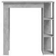 thumbnail image 3 of vidaXL Bar Table with Shelf Concrete Grey 102x50x103.5 cm Engineered Wood, 3 of 5