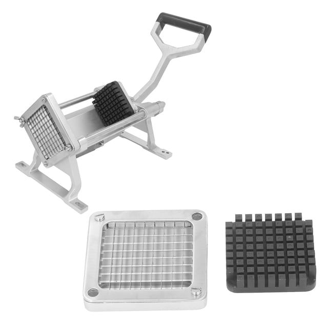 Lame de Rechange pour Coupe-Frites, Plaque de Coupe et Plaque de Poussée pour Hachoir Commercial, Lame en Acier Inoxydable pour Machine de Coupe de Fruits Coupe-Tomates et Frites