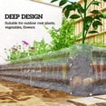 thumbnail image 4 of Outsunny 12x4x1ft Galvanized Raised Garden Bed, Open Bottom, Silver, 4 of 10