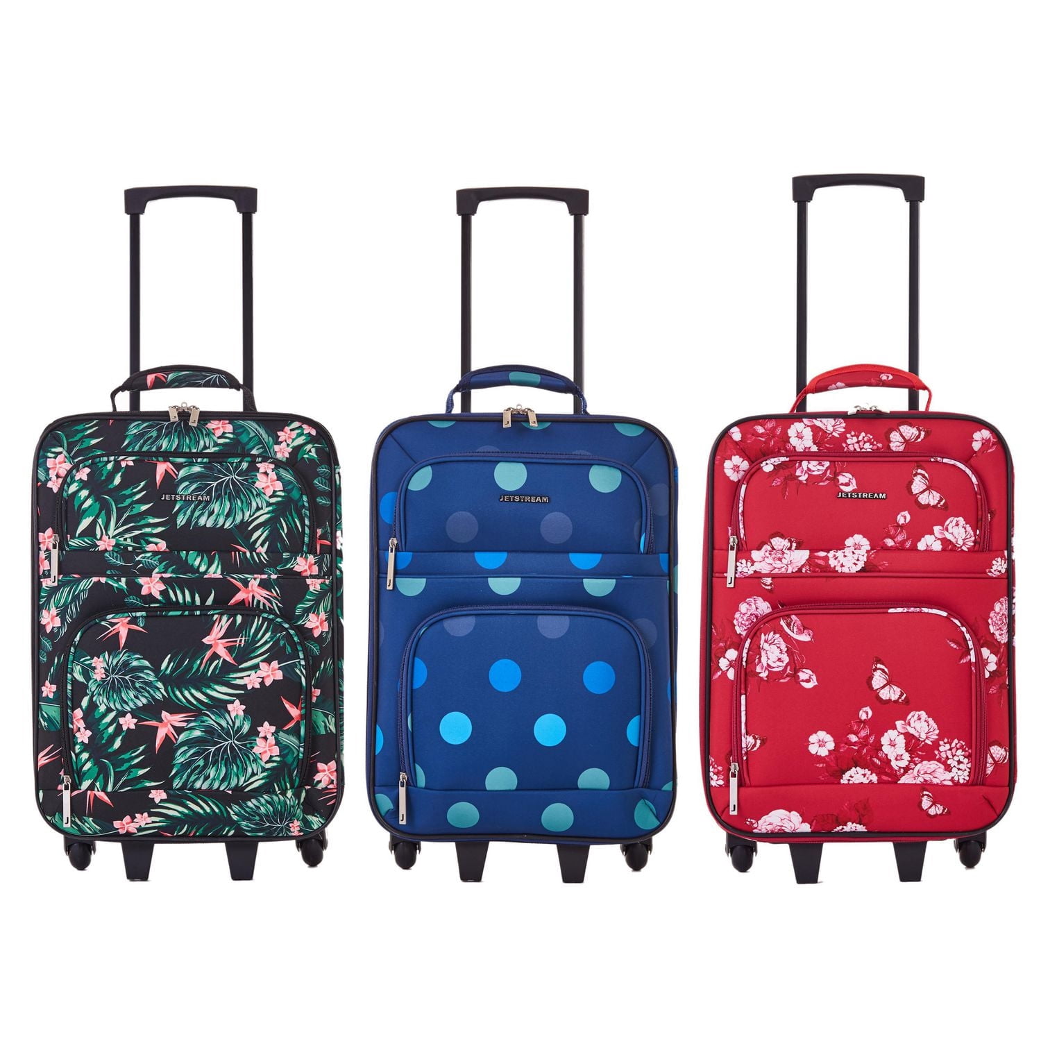 Jetstream Softside Carry-On Luggage, Carry On Approved Rolling Suitcase