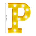 thumbnail image 3 of TopLLC Christmas Decor LED Letter Lights Sign Light Up For Home Party Wedding Decoration Light Up Letters Alphabet Letter Sign Battery Powered For Christmas Birthday Party Decoration warning light, 3 of 4