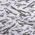 thumbnail image 1 of oneOone Velvet Dark Olive Green Fabric Bird Craft Projects Decor Fabric Printed By The Yard 58 Inch Wide, 1 of 4