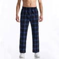 thumbnail image 4 of asjyhkr Mens Pajama Pants Drawstring Elastic Waist Lightweight Lounge Trousers with Pockets, 4 of 6