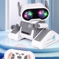 thumbnail image 1 of Pretend Play Toys for Toddlers Educational,Rechargeable Remote Robot Toys,Educational RC Robot Gift,2.4G Electric Robot Remote Control Intelligent Interactive Robot,Color Changing Light and Music, 1 of 9