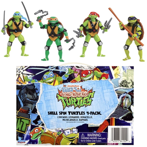 Teenage Mutant Ninja Turtles Shell Spin Bundle 4-Pack by Playmates