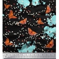 thumbnail image 1 of Soimoi Poly Georgette Fabric Dot,Floral & Butterfly Decor Fabric Printed Yard 42 Inch Wide, 1 of 3