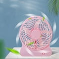thumbnail image 1 of Small Desk Fan, Portable Electric Table Desktop Air Circulator Fans, Desktop USB Charging Fan Three Speed Adjustment Small Fan Silent Fan Portable Small Table Fan Suitable For Office And Bedroom, 1 of 6