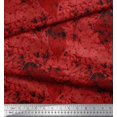 thumbnail image 2 of Soimoi Poly Georgette Fabric Leaves & Texture Printed Fabric 1 Yard 52 Inch Wide, 2 of 2
