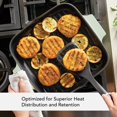thumbnail image 5 of Meyer Canada KitchenAid 11-Inch Enameled Cast Iron Grill Pan Pistachio, 5 of 5
