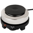 thumbnail image 1 of Small Hot Plate Mini Hot Plate, 500W Hot Plate Electric Single Burner Mini Portable Stove Cooktop Coffee Heater Cooking Water Heat Adjustable Temperature for Camping Kitchen Moka Pot 110V, 1 of 5