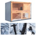 thumbnail image 3 of Hutch Cover  Cage Cover Oxford Cloth Double Layer  Hutch  Cover Accessory For Poultry Cagegray, 3 of 8