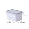 thumbnail image 3 of Rbaofujie Storage Basket Fruit Vegetable Storage Containers for Fridge Draining Fresh Containers Produce Storage Containers Large Organizer Bins with Lid & Colander Cute Storage Bins, 3 of 4