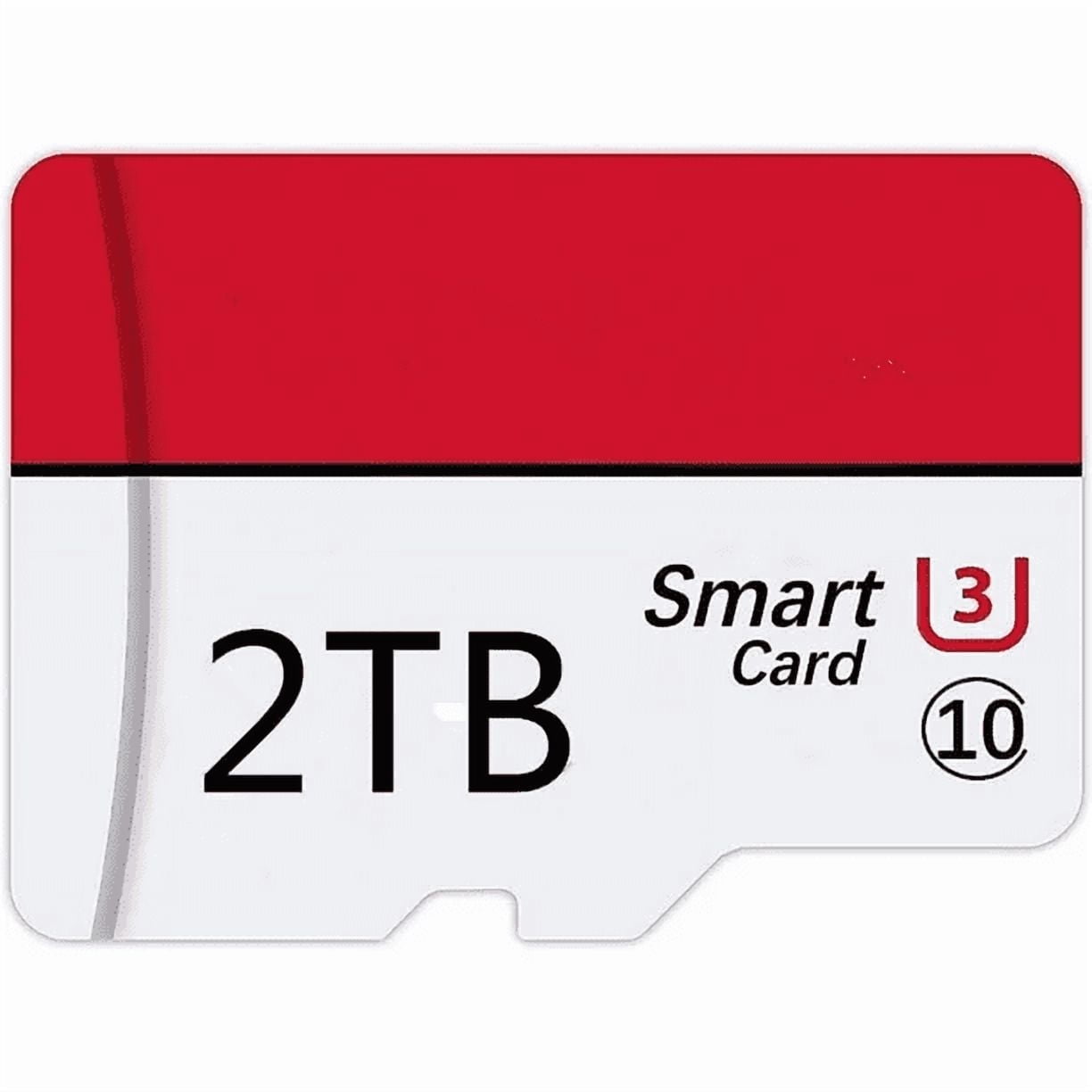 Micro SD 2000 Memory Card Class 10 Micro Memory SD Card 2T with SD Card Adapter for Camera Phone Computer Game Console, Dash Cam, Camcorder