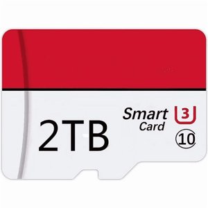 Micro SD 2000 Classe carte mémoire 10 Micro Mémoire SD Carte 2T avec SD Adaptateur de carte pour appareil photo Téléphonie Console de jeu, Dash Cam, Caméscope