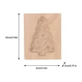 thumbnail image 3 of Oleegame 1PC Cookie Mold DIY Baking Moulds Wooden Cookie Cookie Moulds Embossing Craft Decorative Baking Tools For Christmas Thanksgiving Christmas Kitchen, 3 of 5