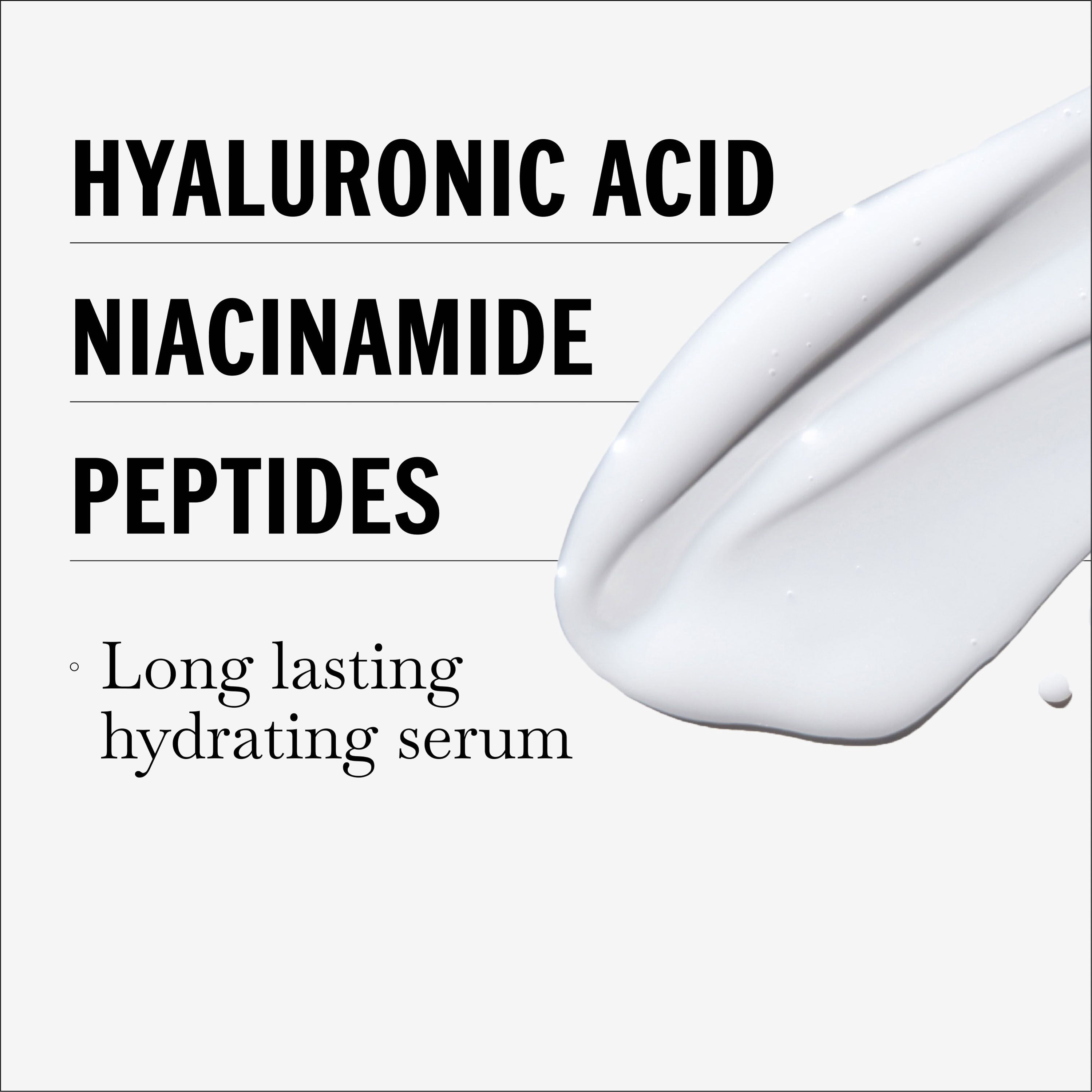 Olay Sérum Hydratant à l'Acide Hyaluronique, Sans Parfum