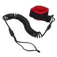 thumbnail image 2 of 2X 10.6Ft Ankle Leash Surfing Coiled Stand Up Paddle Board Black Tpu Paddle Board Foot Leg Rope Surfboard Raft Rope, 2 of 7