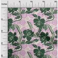 thumbnail image 2 of oneOone Polyester Spandex Dark Green Fabric Asian Floral Craft Projects Decor Fabric Printed By The Yard 56 Inch Wide, 2 of 4
