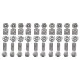 thumbnail image 1 of Button, Silver Round Sewing Button Tetragonum Flower Shape Mixed Antique  For Suits Coats For Shirts Suspenders For Belts Bags, 1 of 8
