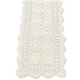 thumbnail image 1 of KEPSWET Cotton Handmade Crochet Lace Table Runner Beige Rectangle Coffee Table Dresser Decor (14x36 inch), 1 of 5