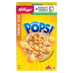 Kelloggs Corn Pops Céréales, taille familiale, 515g
