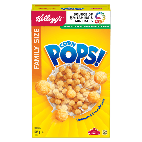 Kellogg’s Corn Pops Cereal, Family Size, 515g