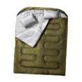 thumbnail image 2 of Almencla Double Sleeping Bag Portable for Outdoor Activities Mountaineering Green, 2 of 8
