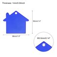thumbnail image 2 of Unique Bargains House Shape Blank Tags Metal Stamping Tag Blank Dog ID Tags, Blue Engraving Tags, 25 Pack, 2 of 7