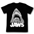 thumbnail image 1 of Jaws Geometric Sharks Black Adult T-Shirt, 1 of 1