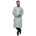 thumbnail image 4 of Atasi Kurta Pyjama de Fête pour Hommes Col Mandarin Manches Longues Kurta Pyjama Ethnique, 4 of 5