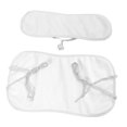 thumbnail image 1 of TISHITA Castor Oil Pack Wrap Set, Reusable Convenient with Front Bag Mess , Flannel White Elastic Cord, 1 of 8
