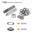 thumbnail image 3 of Unique Bargains Kit d'Outils à Œillets 20 Pcs 17mm avec Trou et Perçage, Outils de Réglage à Œillets, Noir, 3 of 6