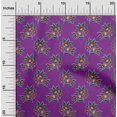 thumbnail image 1 of oneOone Polyester Lycra Fabric Leaves & Floral Block Print Fabric By Yard 56 Inch Wide, 1 of 4