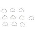 thumbnail image 1 of 30pcs Open Back Bezel Pendants Heart Shaped Earring Making Hollow Frame Charm For Earrings Necklace Jewellery Making, 1 of 8