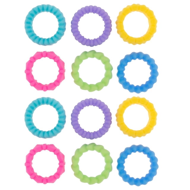HLONK Fidgets Toys Sensory Rings Safe Kid Toy Ring Versatile Finger Spinner Rings Relaxing Texture Stress Toys Portable Toys Kids Sensory Rings Spiky Sensory Rings for Stress Reducing