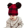 thumbnail image 1 of FOCUSNORM Autumn Parent-child Knitted Hat, Ladies Baby Windproof Warm Cap, 1 of 8