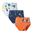 thumbnail image 1 of Boys Briefs Cartoon Dinosaur Briefs Kids 3Pc Clothes, 1 of 6