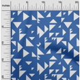thumbnail image 1 of oneOone Tissu Popeline de Coton Triangle Imprimé Géométrique par Yard 56 Pouces de Large, 1 of 5