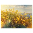 thumbnail image 2 of Wild Yellow Flowers Meadow - Floral Canvas Art Print, 2 of 3