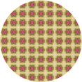 thumbnail image 1 of Ahgly Company Tapis d'Intérieur Rond Lavable en Machine Rouge Châtaigne Transitionnel, 6 Pieds Rond, 1 of 7