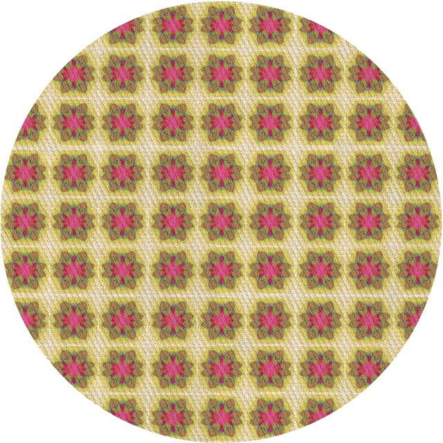 Ahgly Company Tapis d'Intérieur Rond Lavable en Machine Rouge Châtaigne Transitionnel, 6 Pieds Rond