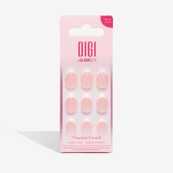 Faux ongles à coller Timeless French Digi by Glamnetic